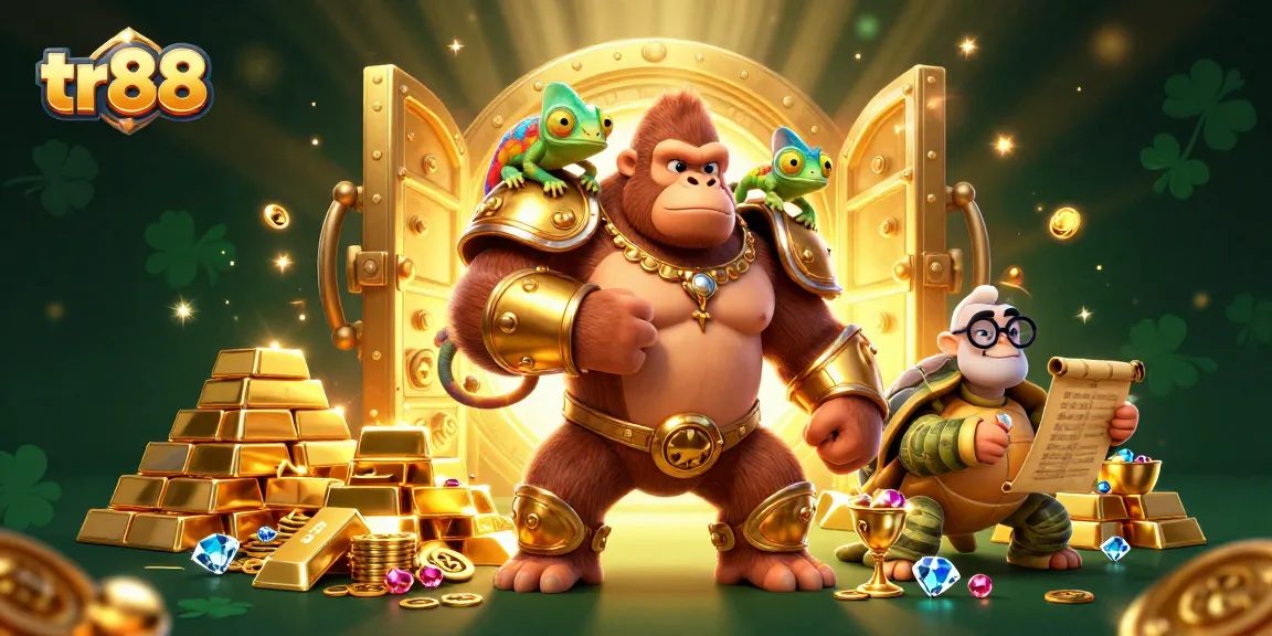 Engage in thrilling gameplay at tr88 with vibrant casino elements and fun characters.