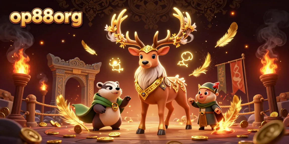 Experience op88org's thrilling gaming atmosphere with mystical characters and dynamic casino features.