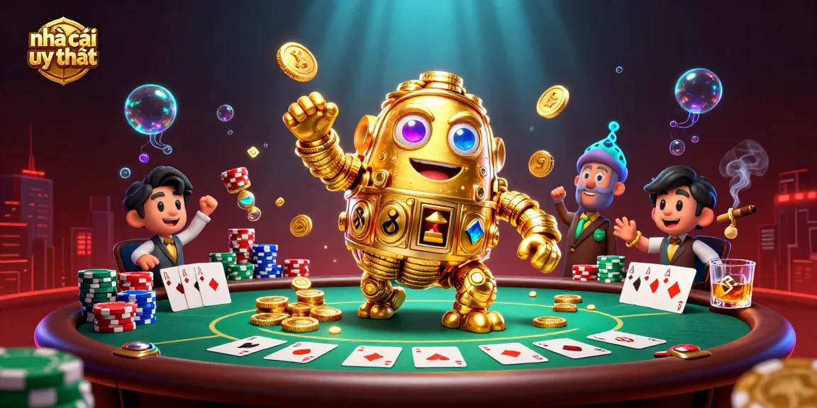 Engage with top nhà cái uy tín through an exciting poker scene filled with vibrant elements.