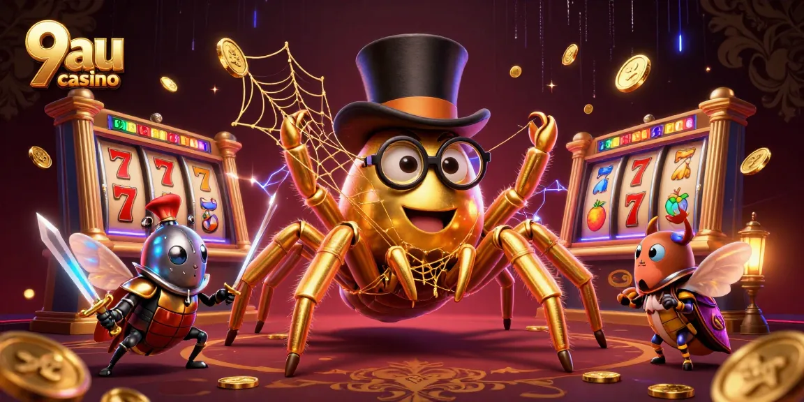 Experience the excitement of 9au casino with vibrant slot reels and dynamic gaming elements.