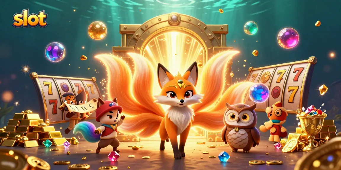 Spin to win big with vibrant slot reels and a mystical fox spirit