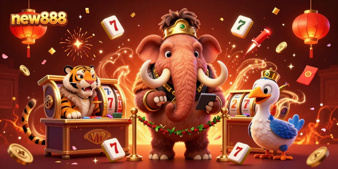 Experience thrilling gameplay at new888 with a 3D scene featuring engaging characters and elements.