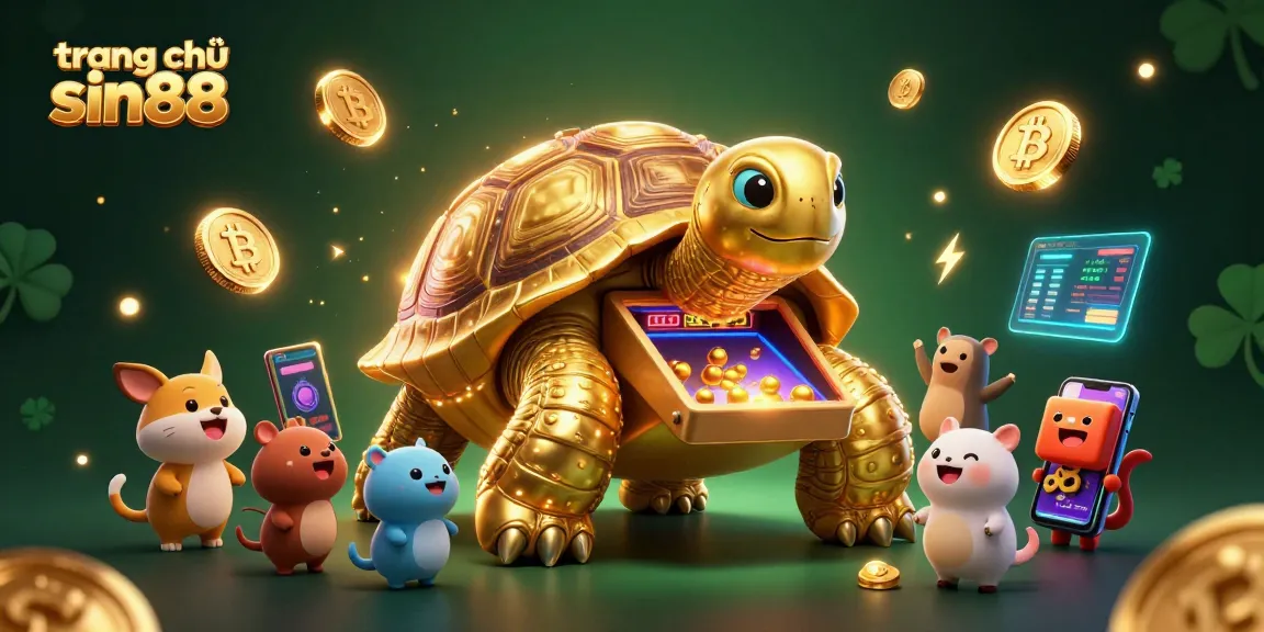 Experience gaming thrills at trang chủ sin88 with coins and exciting characters in a vibrant scene.