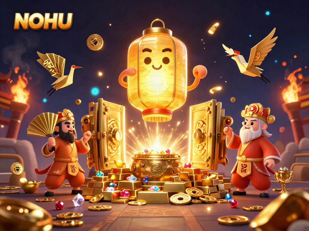 Experience thrilling gameplay at NOHU with vibrant casino elements and enriching icons.
