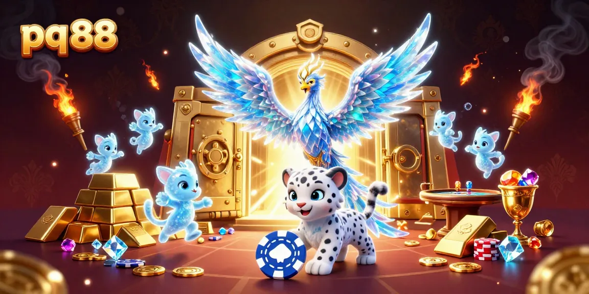 Experience thrilling action at pq 88 with interactive poker tables, colorful chips, and fantastical characters.
