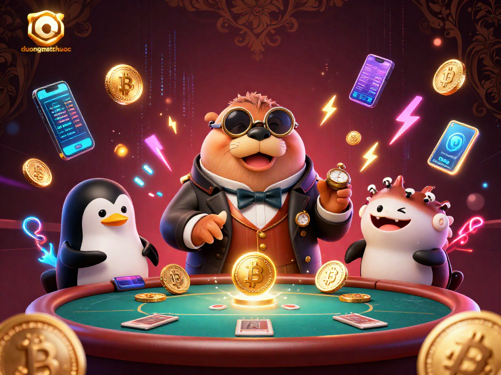 Engage with duongmatchuoc at an underwater poker table featuring a jolly walrus and unique game elements.