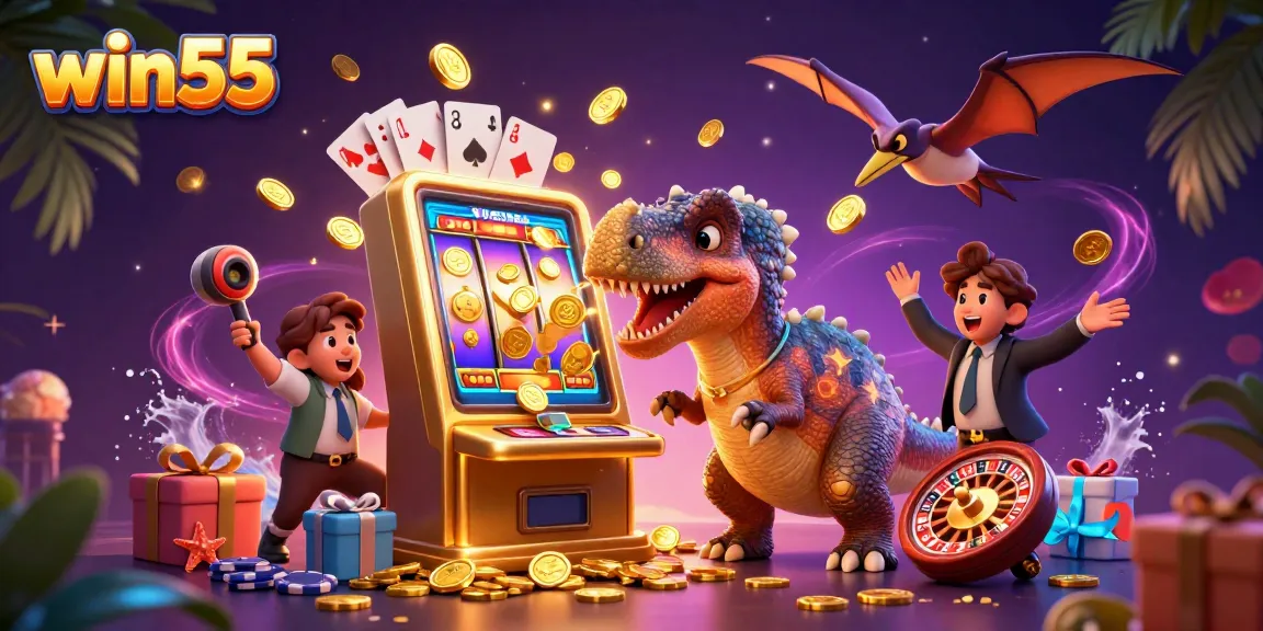 Experience jackpot excitement at win55 with dynamic slot machine action and thrilling characters.