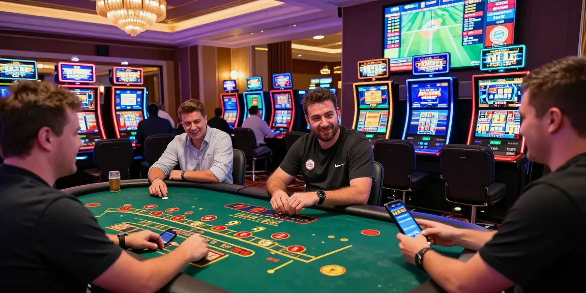 Exciting CK444 casino experience with players enjoying games and mobile betting.