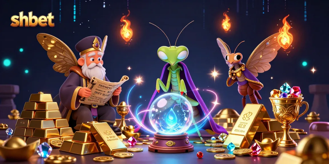 Engage with shbet's thrilling fortune-telling experience in this vibrant casino scene featuring treasure and luck.