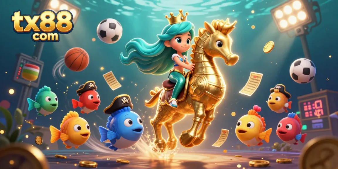 Experience thrilling gaming fun at tx88 com with a vibrant 3D casino scene featuring dynamic betting elements.