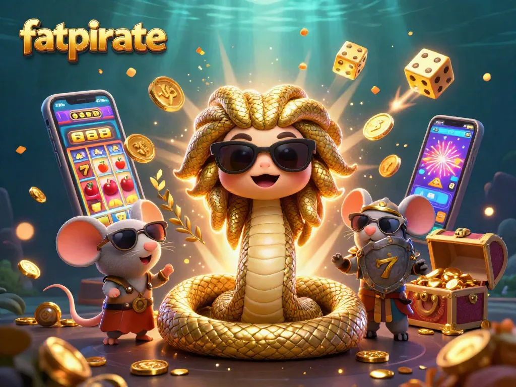 fatpirate engages players with a colorful jackpot explosion from a slot machine