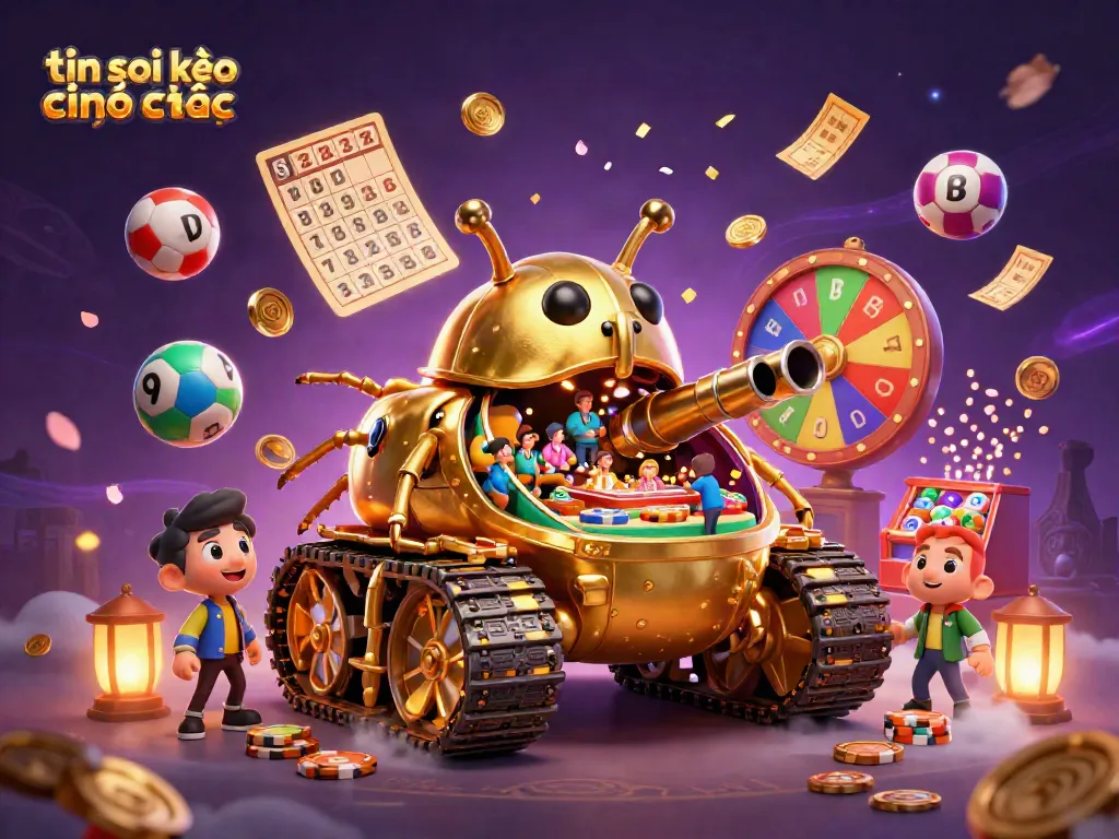 Experience the excitement of tin soi kèo chính xác with a vibrant 3D casino scene