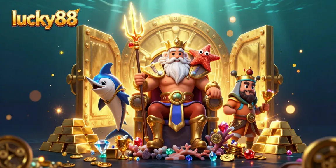 Spin the reels of lucky88 while watching a dazzling treasure scene unfold underwater.