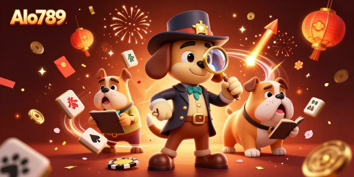 Alo789 engages players with an exciting dynamic scene surrounded by casino elements and rich detail.