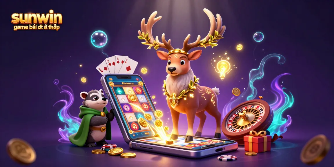 Experience the excitement of sunwin game bài đổi thưởng with our captivating 3D illustration.