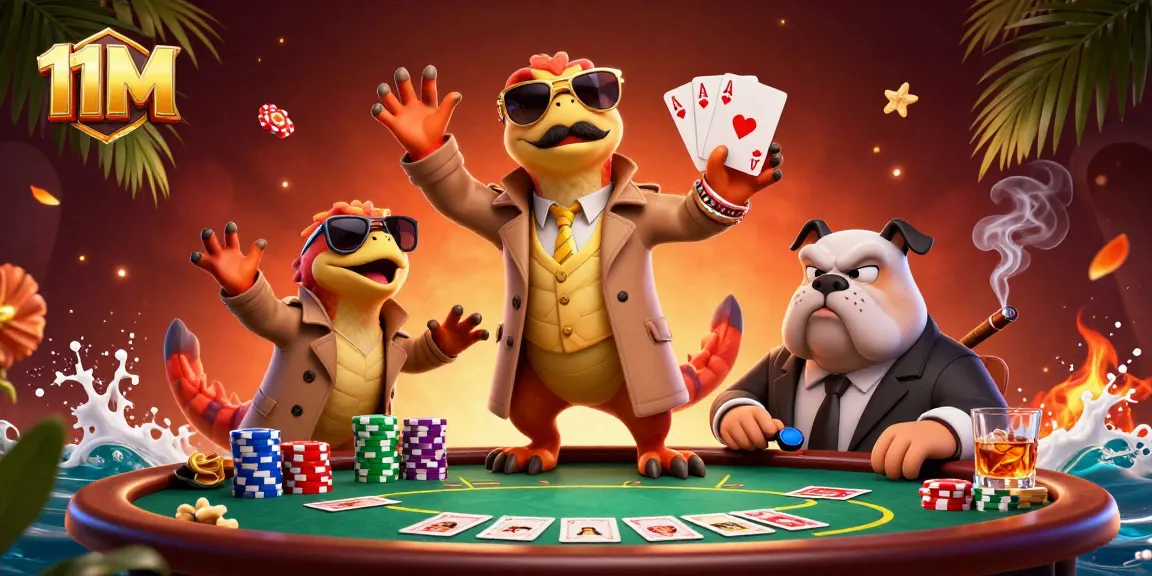 11M raptors comically trying to enter a casino lounge while being scrutinized by a bulldog bouncer.