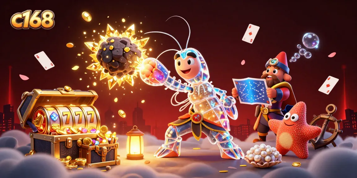 c168 players win big as a galactic shrimp battles for treasures in a vibrant online casino