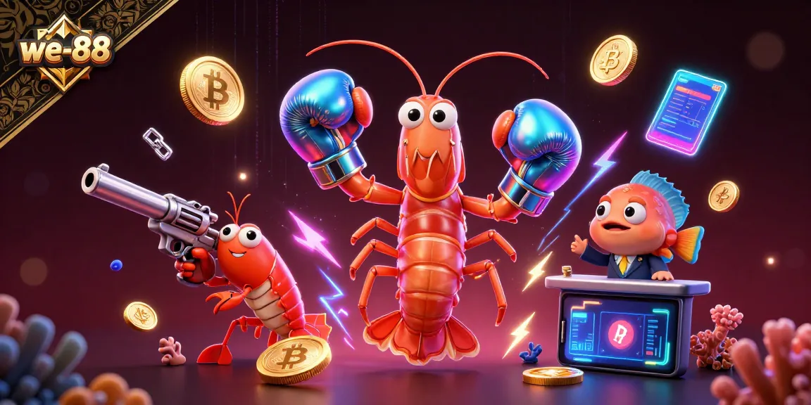 Enhance your gaming experience with we-88 as a vibrant underwater showdown unfolds with crypto elements.