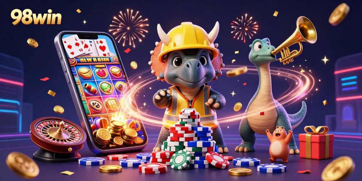 Celebrate big wins at 98win while enjoying vibrant slot games and festive surroundings.