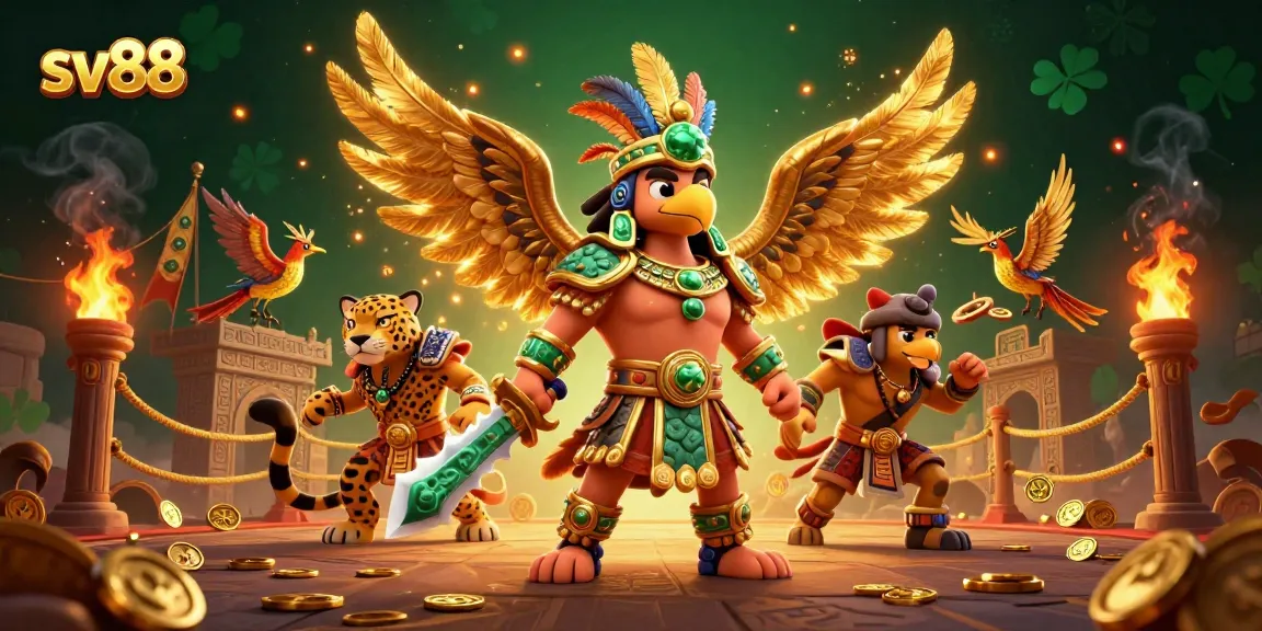 Participate in the thrilling casino action at sv88 with 3D warriors amidst a vibrant gaming scene.