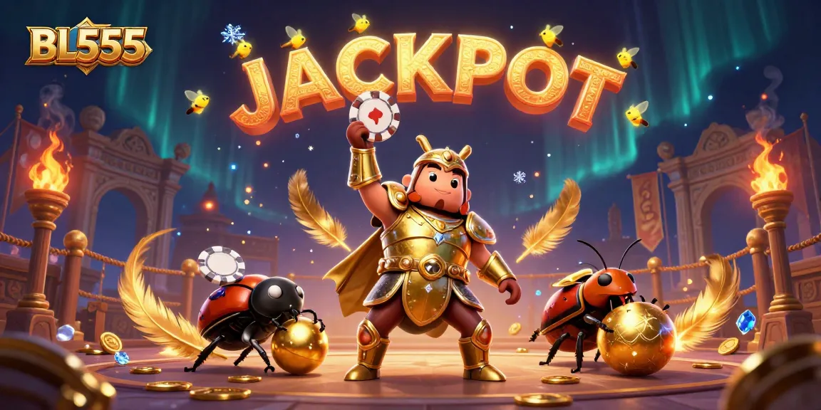 Experience the excitement of BL555, where the lucky hercules beetle leads in a thrilling casino adventure.