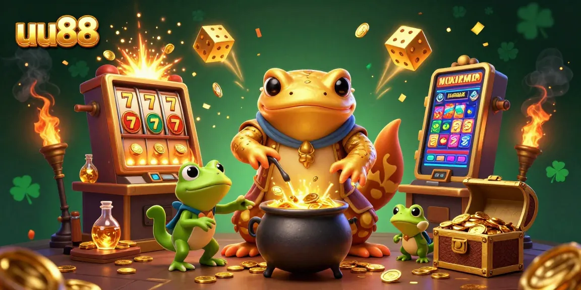 Engage in thrilling gaming at uu88 with vibrant slots and alchemical gold bursts.