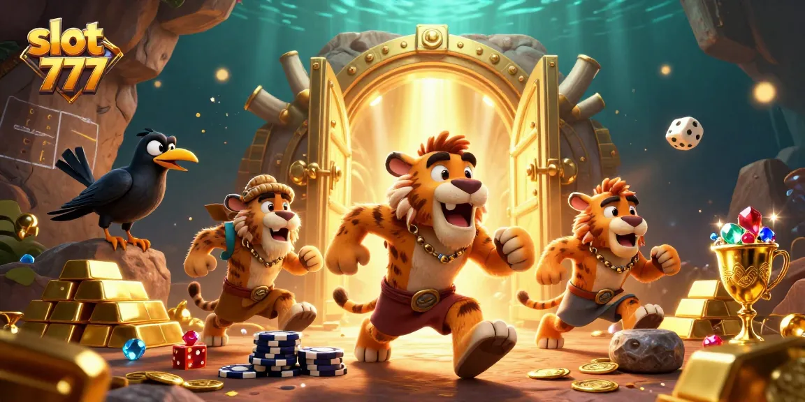 Spin the reels of slot 777 for exciting jackpots amidst stunning treasure items.
