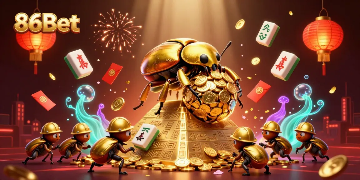 Engage with 86Bet to explore thrilling casino adventures filled with gold coins and festive symbols.