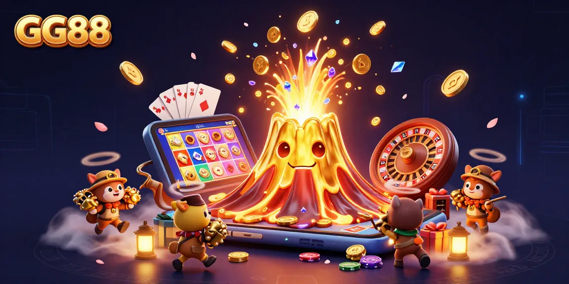 Win big at GG88 with an epic eruption of treasures, coins, and thrilling games!