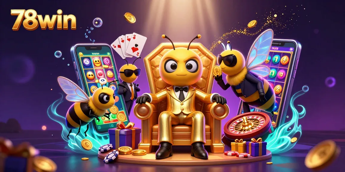 Experience the thrill of winning at 78win with vibrant slot games and interactive elements in a dynamic casino setting.