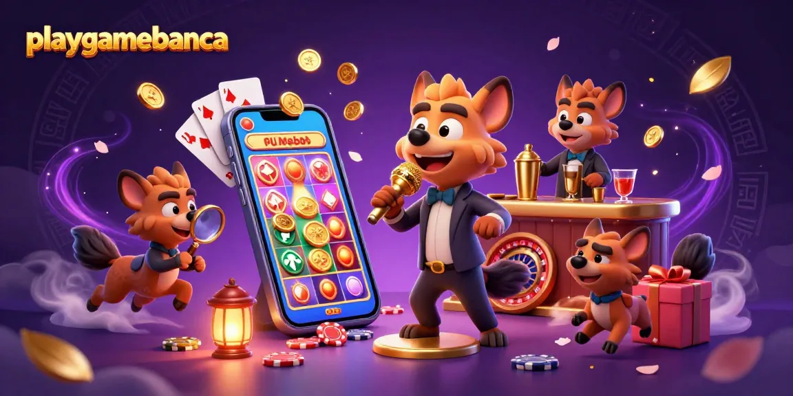 Experience the vibrant energy of playgamebanca with hyenas in a comedy casino, featuring slot games, drinks, and entertainment.
