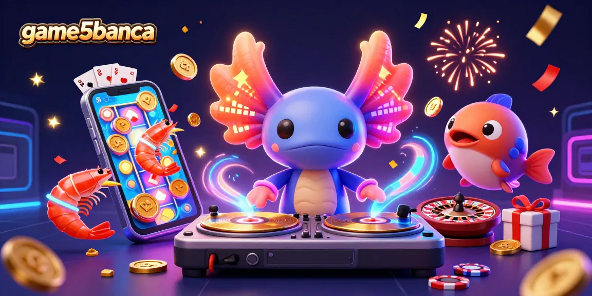 Engage with exhilarating gameplay at game5banca, featuring colorful slot games and vibrant characters.