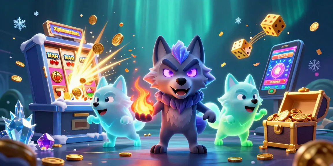 Xiphematchuoc showcases an action-packed slot game scene with vibrant characters and casino elements.