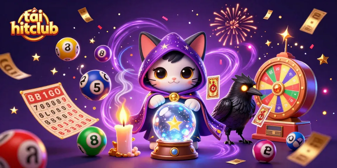 Experience the thrill of tải hitclub with vibrant characters and dynamic game elements in a magical casino illustration.