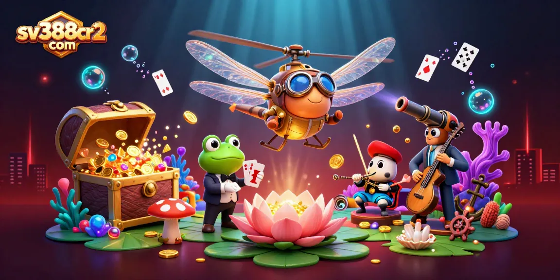 Engage in thrilling gameplay at sv388cr2 com with frog croupiers and vibrant underwater elements.