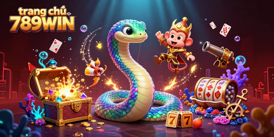 Engage with the thrilling world of trang chủ 789WIN featuring vibrant casino elements and enchanted characters.