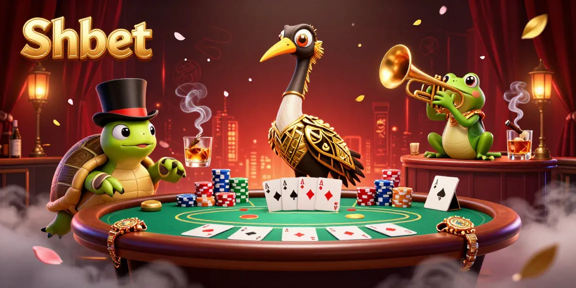 Experience exciting poker action at Shbet with vibrant colors, iconic characters, and dynamic gameplay elements.