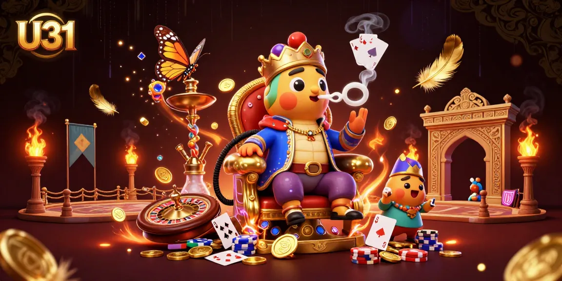 U31 showcases vibrant poker action with a whimsical caterpillar master in a Turkish setting.